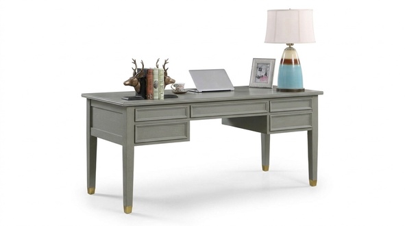 Büro Schreibtische Möbel Tisch Holz Sessel Schreibtisch Stuhl Set Zimmer 2tlg.