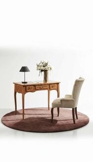 Büro Schreibtisch + Stuhl Komplettes Set Möbel Tische Luxus Italien Tisch 2tlg.