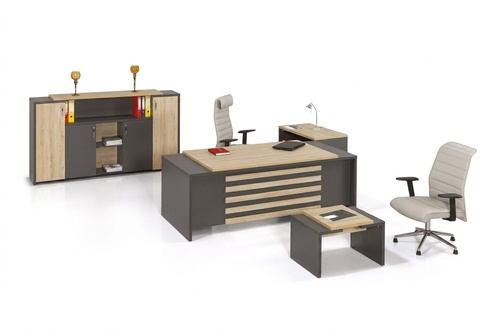 Büro Set Designer Arbeitszimmermöbel Büroschrank Schreibtisch Luxus 3tlg