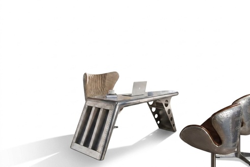 Büroeinrichtung Arbeitszimmer Büro Möbel Tisch Schrank Sessel 8tlg Set Garnitur