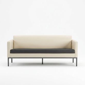 Büroeinrichtung Sofa Couch 3 Sitzer Arbeitszimmer Polstersofa Textil Möbel