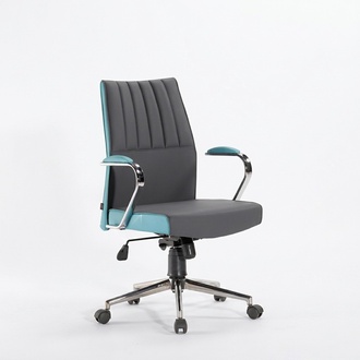 Bürosessel Bürostuhl Sessel Wohnzimmer Arbeitsstuhl Grau Luxus Moderne Möbel