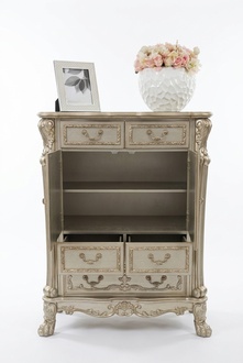 Buffet Anrichte Kommode Echte Handarbeit Holz Barock Rokoko Anrichten Kommoden