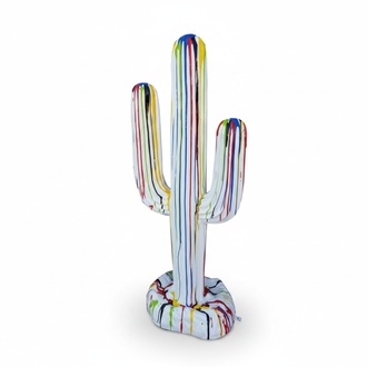 Bunter Kaktus Garten Dekoration Skulpturen Statuen Deko Statuen 185x84cm