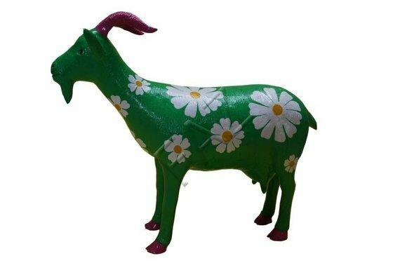 Design Ziege Figur Statue Skulptur Figuren Skulpturen Dekoration Deko Neu