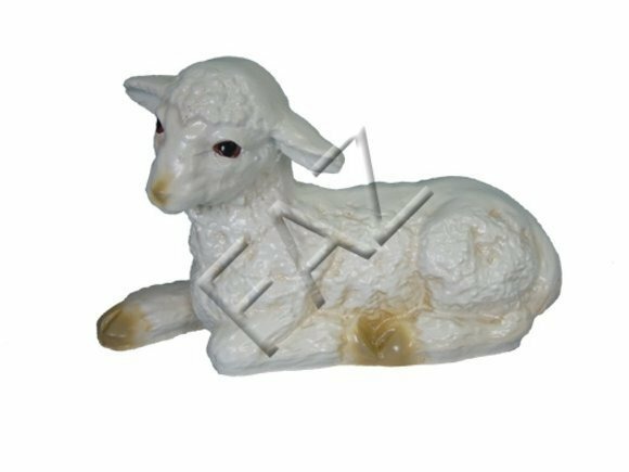 Design Schaf liegend Figur Garten Statue Skulptur Figuren Skulpturen Statuen Neu