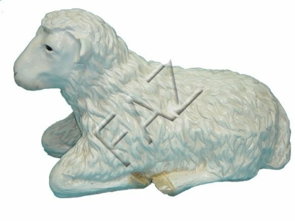 Design Schaf liegend gross Figur Garten Statue Skulptur Figuren Skulpturen