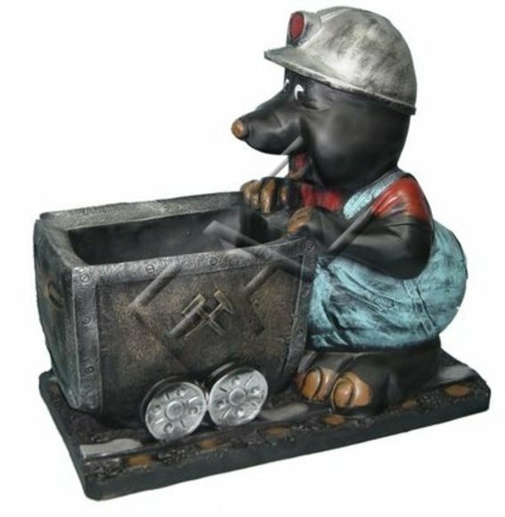 Design Maulwurf Figur Garten Statue Skulptur Figuren Skulpturen Deko Neu