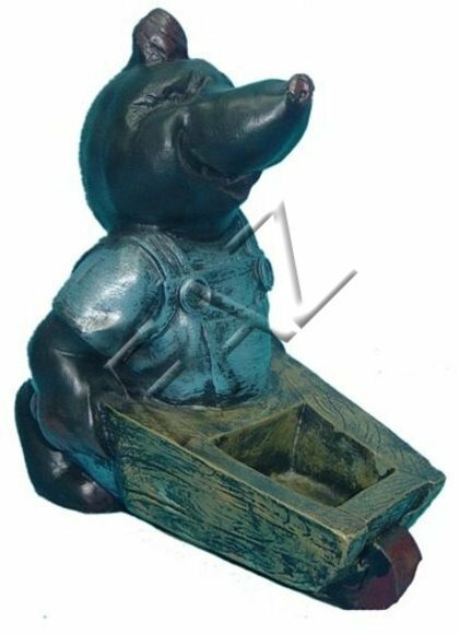 Design Maulwurf Figur Garten Statue Skulptur Figuren Skulpturen Deko