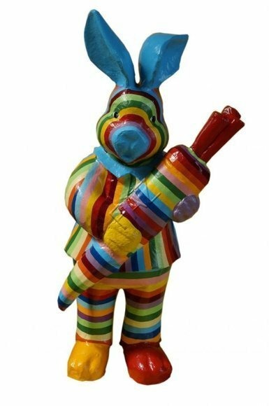 Design Hase Figur Garten Statue Skulptur Figuren Skulpturen Dekoration