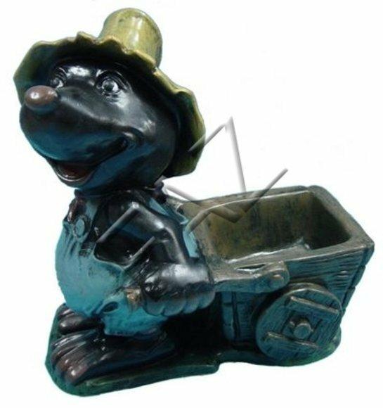 Design Maulwurf Vase Design Skulptur Statue Statuen Figuren Dekoration