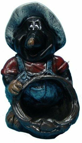 Design Vase Maulwurf Design Skulptur Figur Statue Statuen Figuren Dekoration