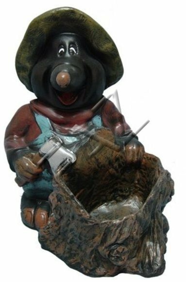 Design Maulwurf Figur Garten Statue Skulptur Figuren Skulpturen Dekoration