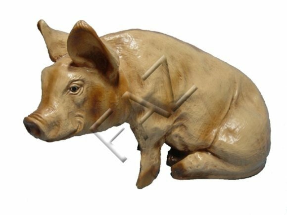 Design Schwein Figur Garten Statue Skulptur Figuren Skulpturen Dekoration