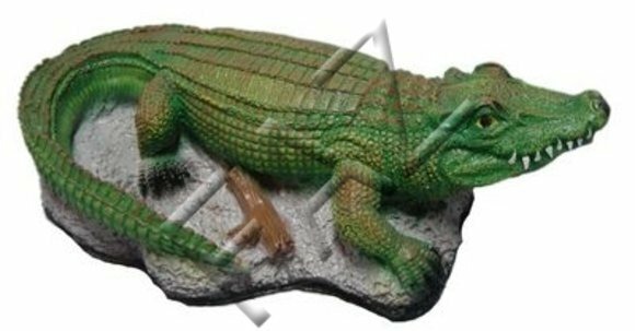 Design Krokodil Figur Statue Skulptur Figuren Skulpturen Garten Dekoration