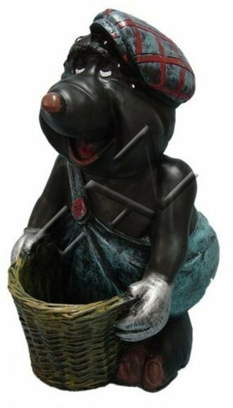 Design Maulwurf Figur Garten Statue Skulptur Figuren Skulpturen Dekoration Neu 5
