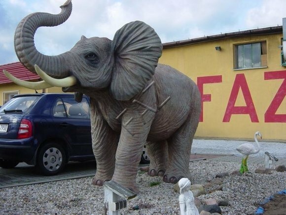 Elefant Figur Garten Statue Skulptur Figuren Skulpturen Dekoration Skulpturen