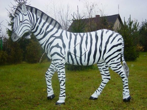 Design Zebra Laminat Figur Statue Skulptur Figuren Skulpturen Garten Deko