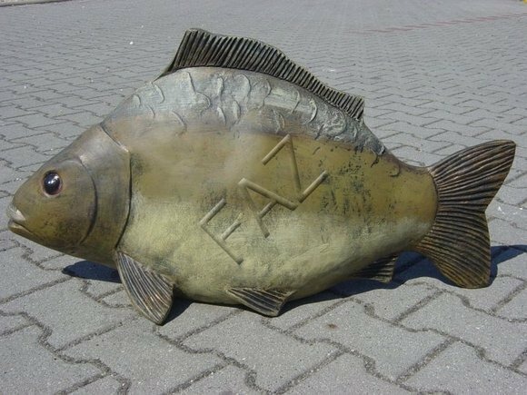 Fisch Figur Garten Statue Skulptur Figuren Skulpturen Dekoration 87cm