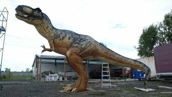Dinosaurier Große Figur Statue Skulptur Figuren Skulpturen Dekoration Deko