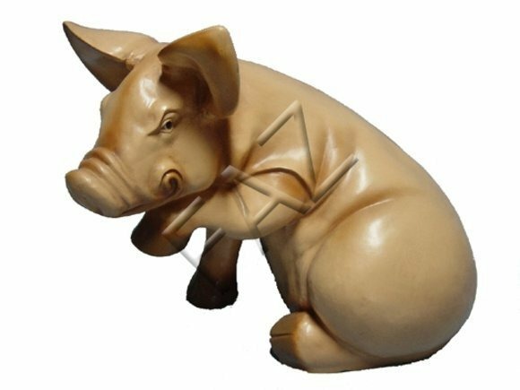 Design Schwein Figur Garten Statue Skulptur Figuren Skulpturen Dekoration