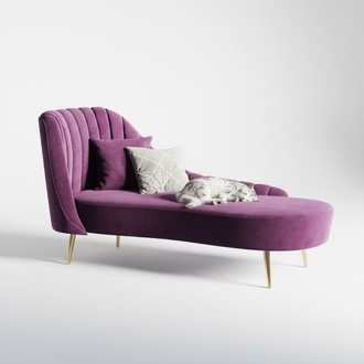 Chaise Lounge Liege Luxus Möbel Polster Liegen Sofa Relax Chaiselounge Samt Neu