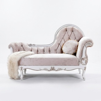 Chaiselongue Chesterfield Récamière antik stil Edle Chaise Longue Sofa