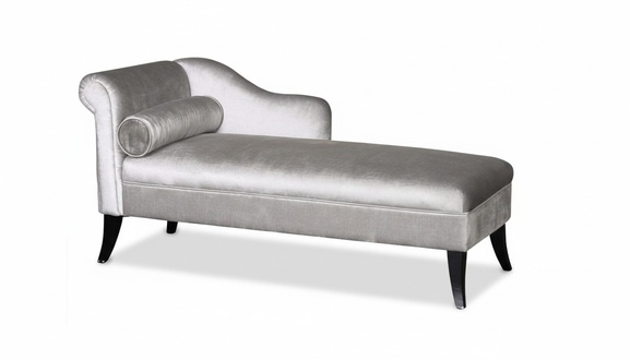 Chaiselongue Kreative Möbel Neu Wohnzimmer Modern Design Sofa Stoff Silber