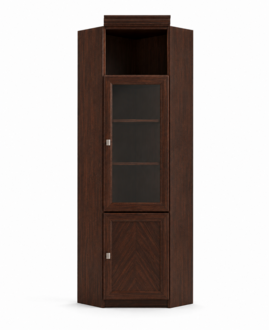 Eckschrank Schrank Holzschrank Bücherschrank Schrankkommode Büro Kleiderschrank