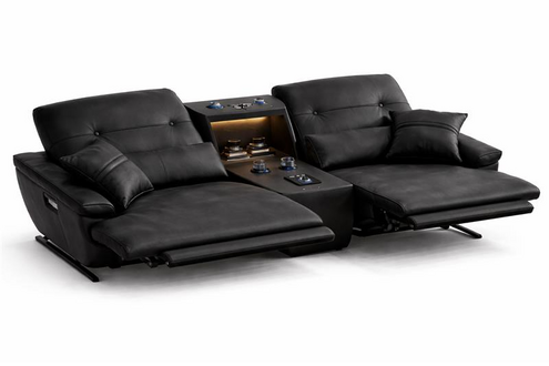 Relax Sofa Multimedia Couch Entertainment Ledersofa Heimkino Verstellbar