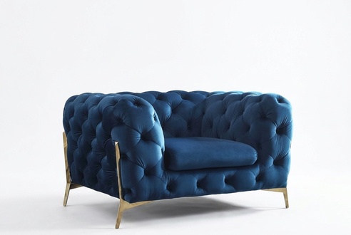 Chesterfield 1 Sitzer Leder Stoff Wohnzimmercouch Sofa Couch Wohnzimmersofa