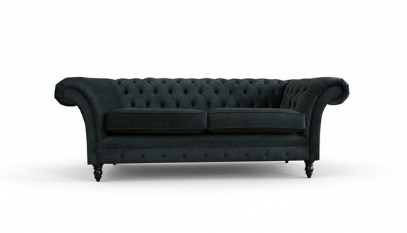 Chesterfield 3 Sitzer Big xxl Möbel Sofa Modern Design Textil Wohnzimmer