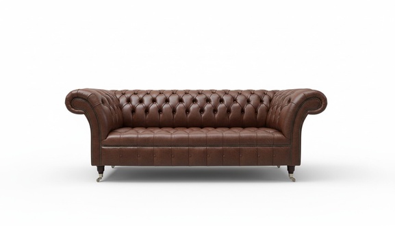 Chesterfield 3 Sitzer Couch Leder Sofa Polster Garnitur Antik Stil Garnitur