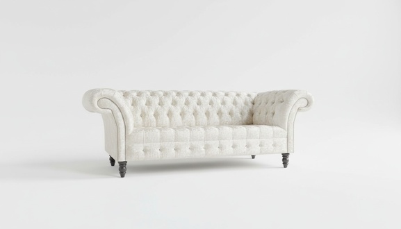 Chesterfield 3 Sitzer Couch Sitz Textil Stoff Leder Couchen Sofas Sofa Polster