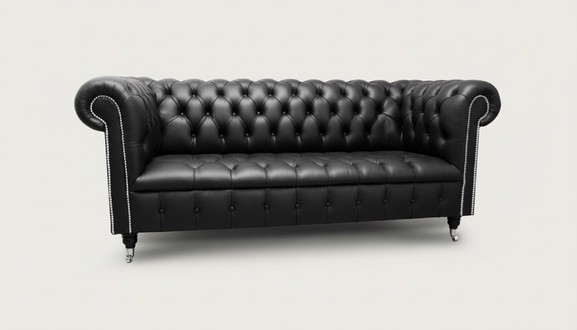 Chesterfield 3 Sitzer Design Couch Sofa Polster Sitz Leder Stoff Luxus