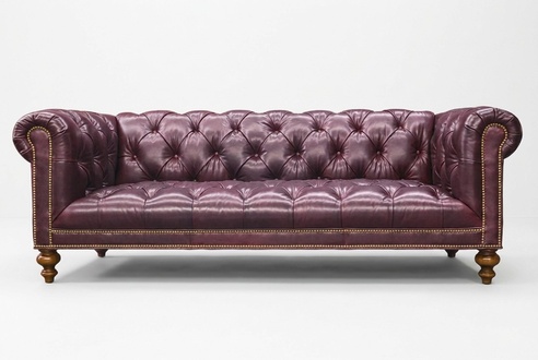 Chesterfield 3 Sitzer Sofa Ledersofa Couch Polster Sitz Garnitur 3er Sofas