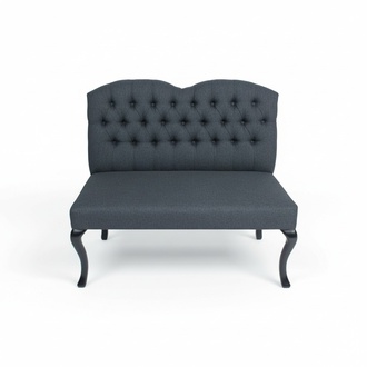 Chesterfield Bank Textil Sitz Bänke Restaurant Stoff Laden Sofa Leder Couch Neu