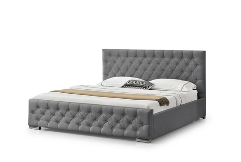 Chesterfield Bett Design Schlafzimmer Englische Betten 200x200cm Textil