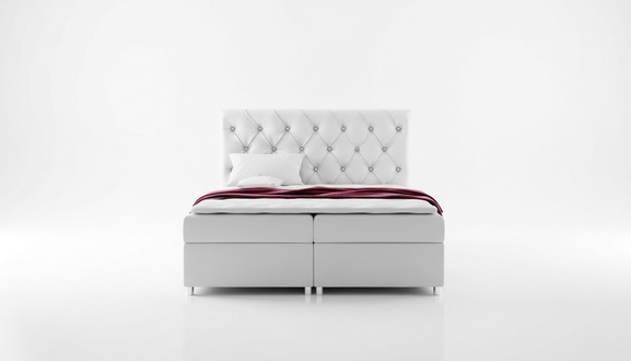 Chesterfield Bett Modern Boxspringbett Doppelbett Polsterbett Betten 200x200 Neu