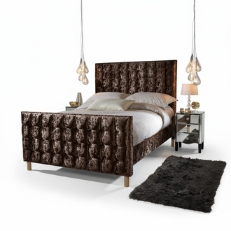 Chesterfield Bett Polsterbett Doppelbett Betten Big XXL Designer Luxus Bett