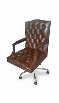 Chesterfield Bürostuhl Drehstuhl Büro Sessel Ledersessel KING Drehsessel Neu