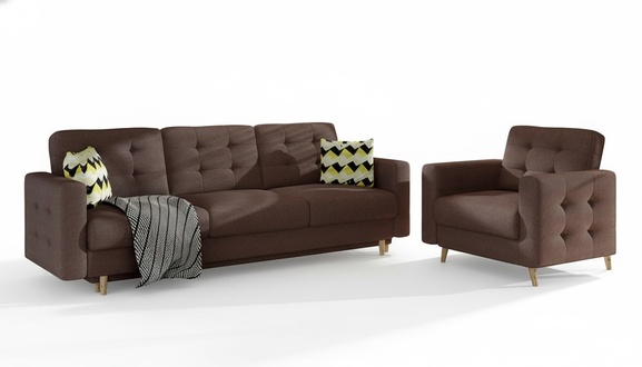 Chesterfield Couch Polster 3+1 Sitzer Polstermöbel Sofagarnitur Couchen Sofas