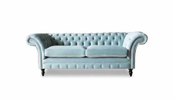 Chesterfield Couch Polster Leder Sofa 3 Sitzer Klassische Couchen Berto