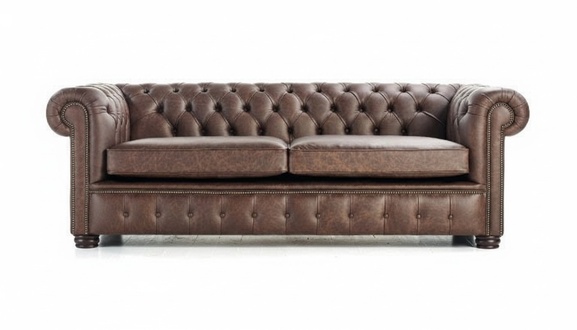 Chesterfield Couch Polster Sofa Couchen Sitz Design 3 Sitzer Leder Sofas