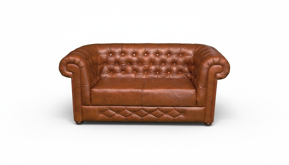Chesterfield Couch Sofa Garnitur 3 Sitzer Polster Leder Sofas Couchen Neu BANTRY