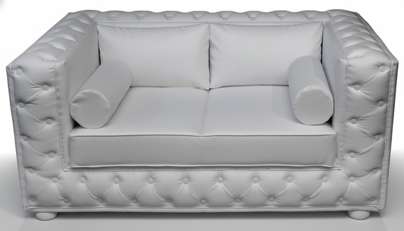 Chesterfield Couch Sofa Garnitur 3 Sitzer Polster Leder Sofas Couchen Neu A922