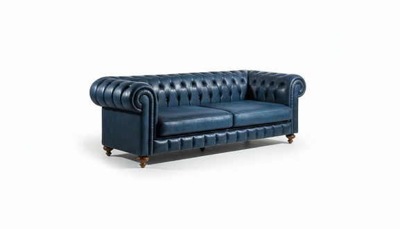 Chesterfield Design Luxus Polster Sofa Couch Sitz Garnitur Leder Textil Neu