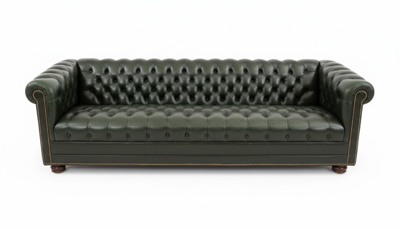 Chesterfield Design Polster Couch Leder Sofa Garnitur Luxus Textil Sofas #165