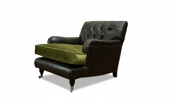 Chesterfield Design Sessel Couch Polster Luxus Textil Couchen 1 Sitzer