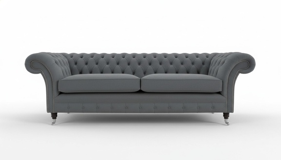 Chesterfield Design Sofa 4 Sitzer Couch Polster Luxus Klassische Textil